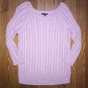 AEO American Eagle Purple Sweater Size Medium